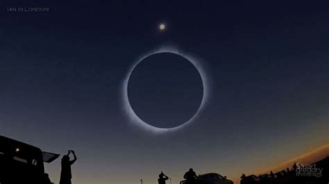 Total Solar Eclipse Flight 360 Degree Sunset And Flying Through An