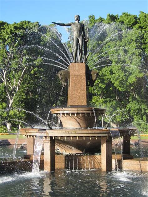 Hyde Park Sydney Sydney City Statue Fountain Archibald Art Deco Architecture Paris City