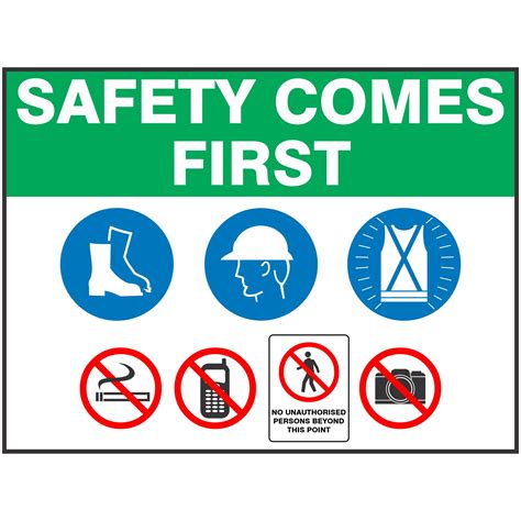 Construction Site Signs Safety Comes First Entry Sign Ebay