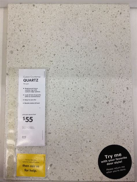 However, ikea sells a 36″ cabinet end gable which can be cut to give that custom finished look. IKEA Quartz Countertop NOUGAT | Kitchens | Pinterest ...