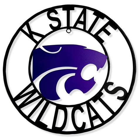 Kansas State Wildcats Wrought Iron Wall Decor 24