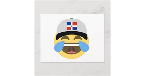Dominican Republic Hat Laughing Emoji Postcard Zazzle