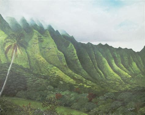 Koolau Vista North Oahu Hawai I Oil On Canvas 20 X 16 Hawaiian