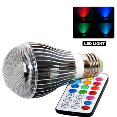 9 Watt Super Bright Multi Color Changing Led Light Bulb With Remote