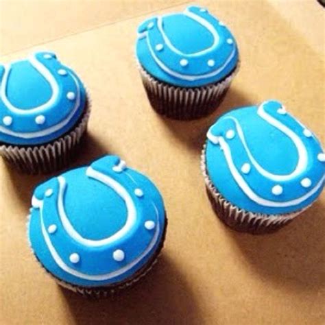 Colts Cupcakes Football Party Food Football Cake Superbowl Party Low Carb Cupcakes Cute
