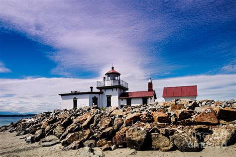 West Point Lighthouse Discovery Park Seattle Washington Photograph