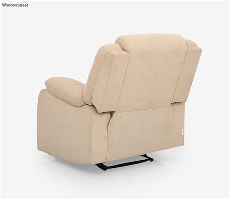 Buy Avalon Fabric 1 Seater Manual Recliner Chair Beige Online In
