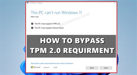 How To Safely Bypass The Tpm 20 Requirement In Windows 11 Make Tech Images