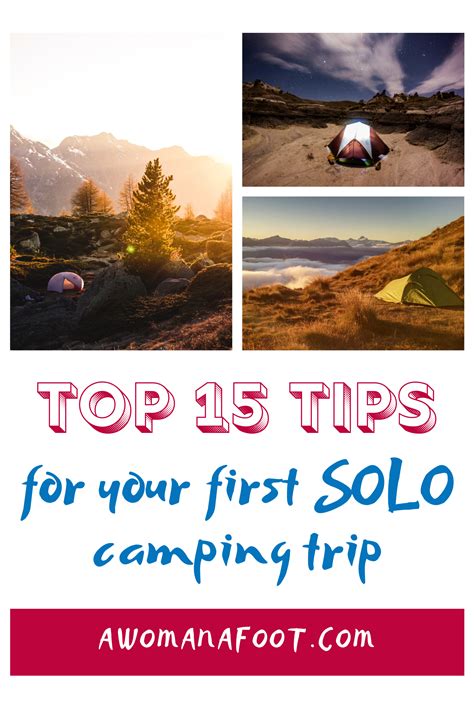 15 Tips for Your First SOLO Camping Trip! — A Woman Afoot | Solo camping, Camping trips, Camping ...