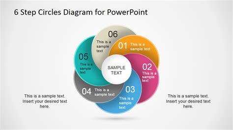 6 Step Circles Diagram For Powerpoint Slidemodel Riset