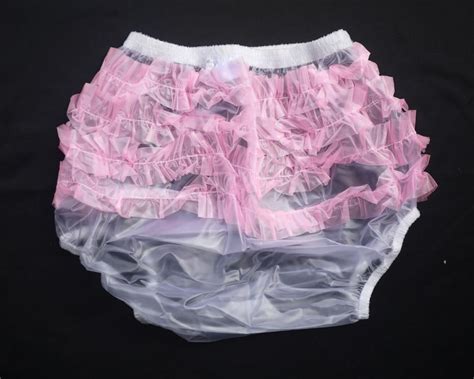 Abdl Frilly Plastic Rumba Incontinence Pull On Plastic Pants P003 7 In