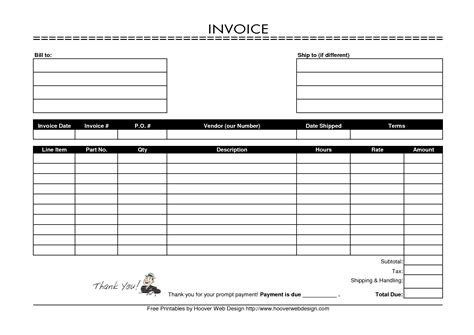 Free Printable Invoice Templates Invoice Template Ideas