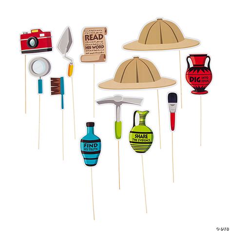 Dig Vbs Photo Stick Props 12 Pc Oriental Trading