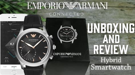 Jam Tangan Pria Emporio Armani Hybrid Smartwatch Art3013 Youtube