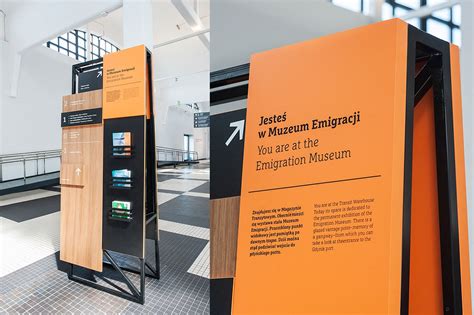 Wayfinding Elements In Emigration Museum In Gdynia On Behance