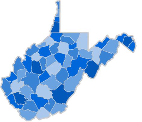 West Virginia Map Counties World Of Light Map