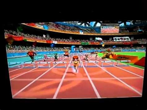 Mario And Sonic At The Olympic Games World Record In M Hurdles With