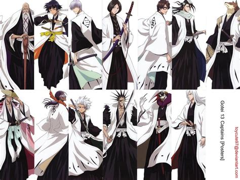 Gotei 13 Captains Posters By Toycute97 On Deviantart