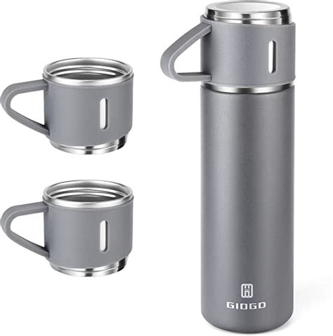 stainless steel thermo 500ml 16 9oz vacuum insulated bottle with cup for coffee hot drink and