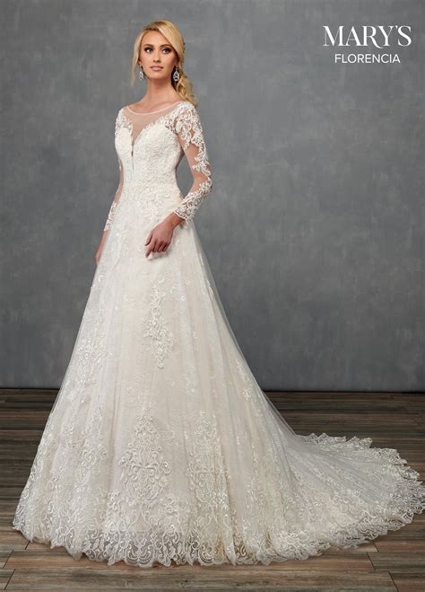 Marys Bridal Mb3112 Long Sleeve Wedding Dress Wedding Dress Long Sleeve Elegant Bridal Dress