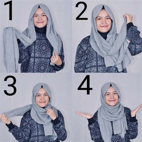 Tutorial Hijab Pashmina Yang Sangat Simple Cara Hijab Pilihan