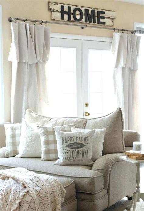 Farmhouse Living Room Curtains Decor Ideas