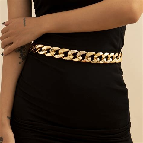 Punk Hip Hop Exaggerated Simple Layer Thick Chain