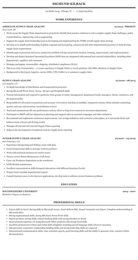 Their duties include overseeing the company's supply chains, ensuring timely. Supply Chain Analyst : Supply Chain Analyst Interview ...