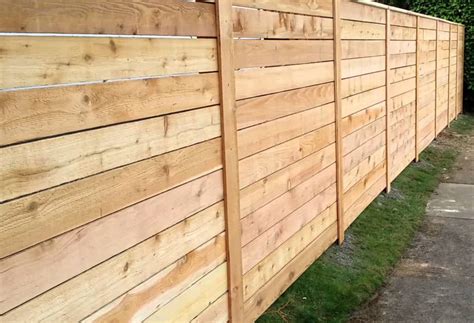Wood fencing types can come in plenty of styles, each of them offering varied properties. Horizontal Wood Fences | A Better Fence Company | Horizontal Fences