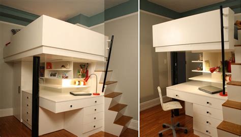 This is a great idea as it really does make excellent use of limited. Mixing Work With Pleasure - Loft Beds With Desks ...