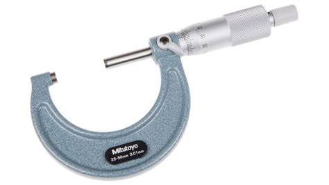 Mitutoyo 103 138 External Micrometer Range 25 Mm →50 Mm Rs