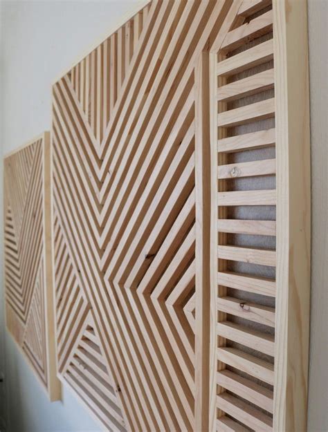 Wood Wall Art Geometric Wood Art Geometric Wall Art Etsy In 2021