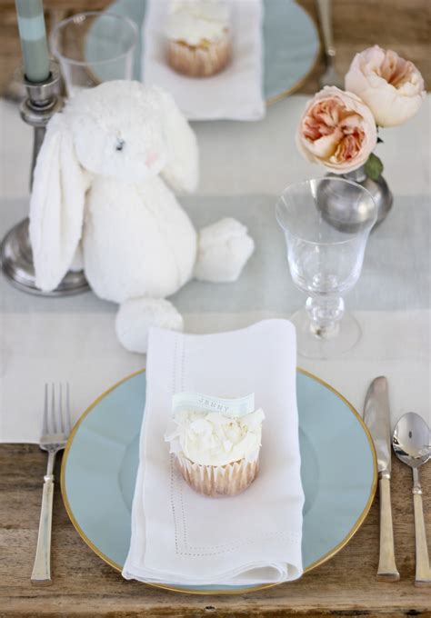 Jenny Steffens Hobick Bunny Baby Shower Table Setting And Menu