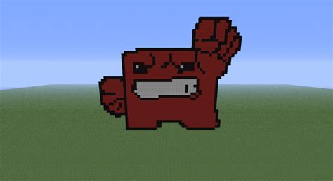 Super Meat Boy Pixel Art Minecraft Map