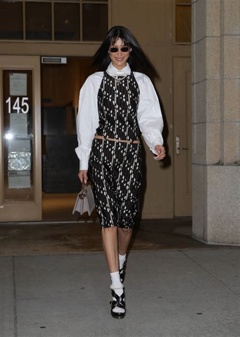 bella hadid leaving her apartment in new york gotceleb
