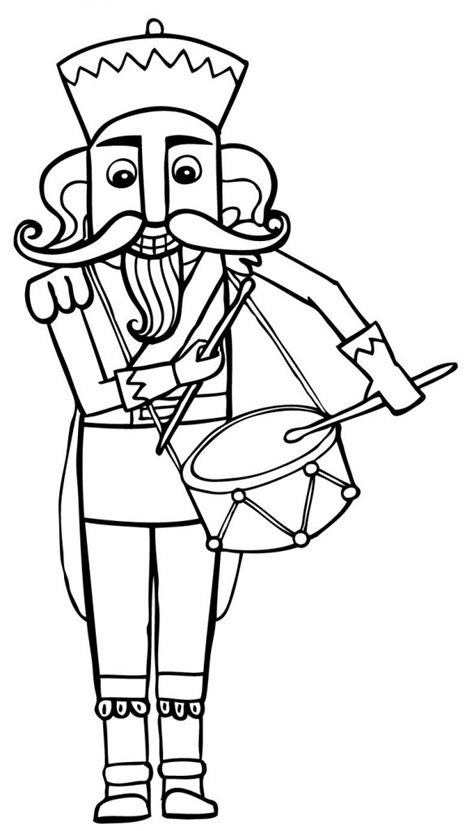 If you would like to print the picture to color with crayons, simply save it, then print it, before coloring online. Free Printable Nutcracker Coloring Pages For Kids