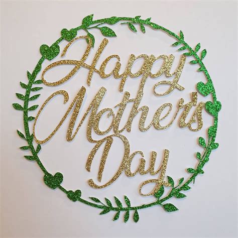 Mothers Day Cake Topper Etsy