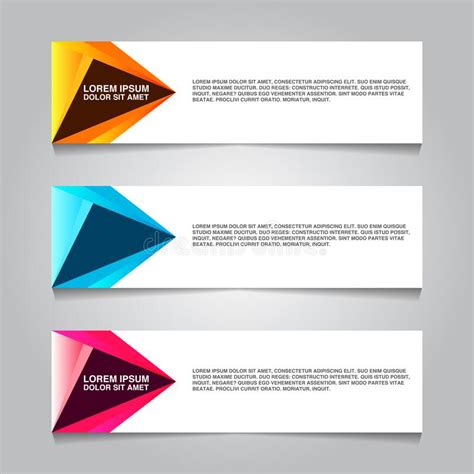 Vector Abstract Web Banner Design Template Collection Of Web Banner