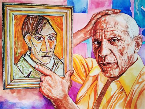 Pablo Picasso Self Portrait Etsy