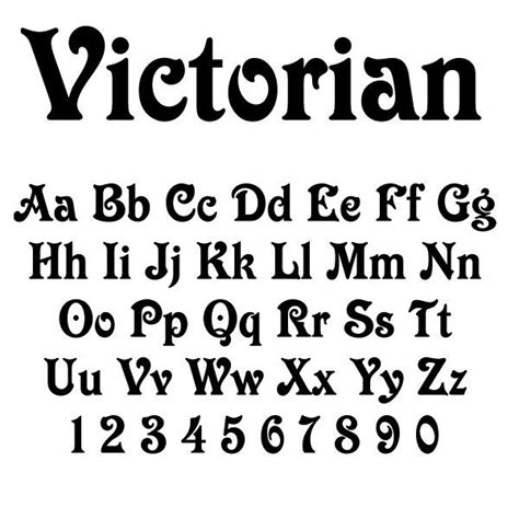 Victorian Font Examples Chooseyour Font Victorian Fonts Font