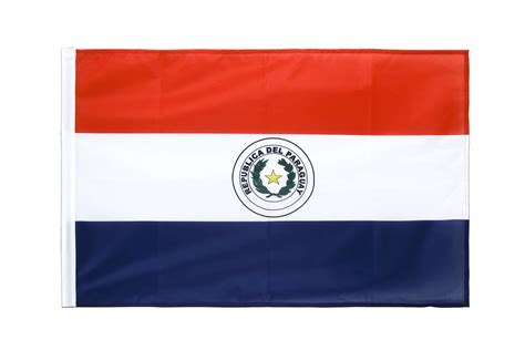 Willkommen im paraguay flaggen shop von flaggenplatz. Paraguay - Hohlsaum Flagge PRO 60 x 90 cm - FlaggenPlatz.at