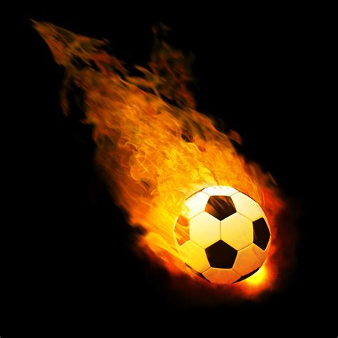 Flaming Soccer Ball Wallpaper Wallpapersafari
