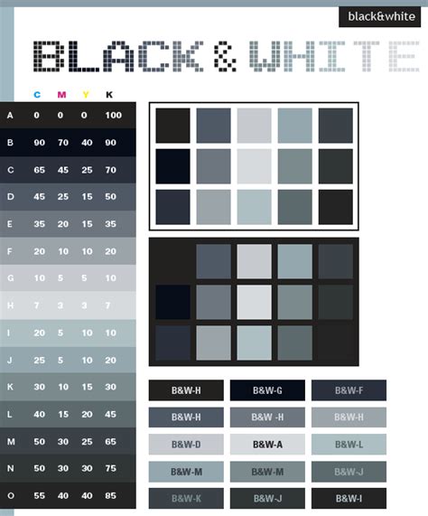 Black And White Color Palette Design Color Palette Challenge Flat