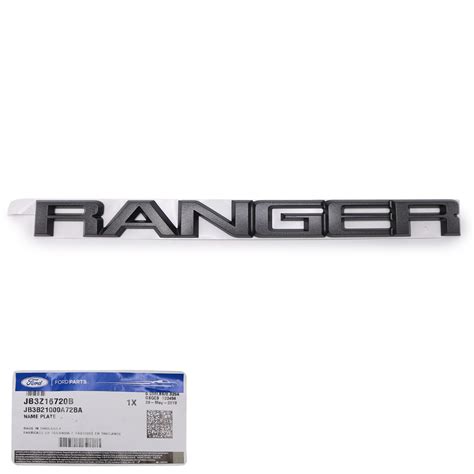 Logo 3d Emblem Tailgate For Ford Ranger Xlt Raptor Wildtrak 2012 2019