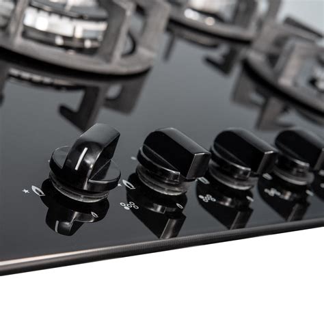 Hob²hood is an advanced automatic function which connects the hob to a special hood. SIA 90cm 5 Burner Black Gas On Glass Hob And Curved Glass ...