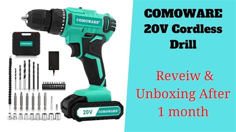 Comoware 20v Cordless Drill Electric Power Drill Reveiw And Unboxing