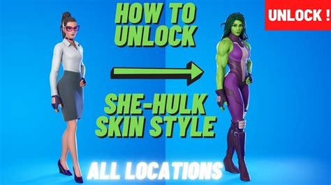 How To Unlock She Hulk Skin Style In Fornite How To Get She Hulk Style