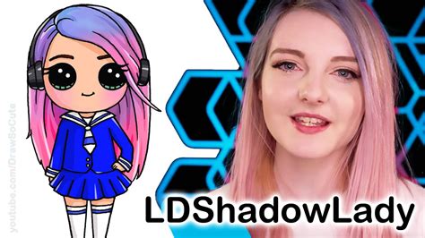 How To Draw Ldshadowlady Chibi Step By Step Youtube