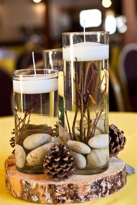 Glass Cylinders Wedding Centerpieces Wedding Table Flowers Rustic
