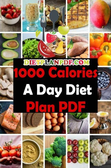 1000 Calorie A Day Diet Meal Plan Pdf 1000 Calorie Diets 1000